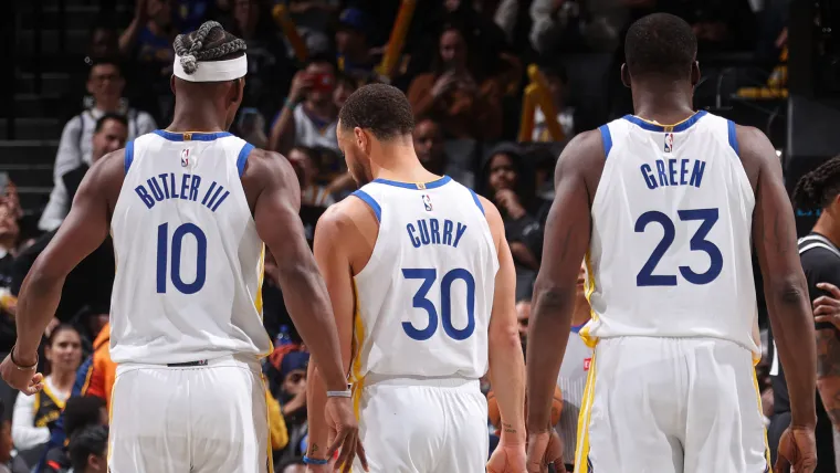 Jimmy Butler III, Stephen Curry, Draymond Green Jimmy Butler III, Stephen Curry, Draymond Green