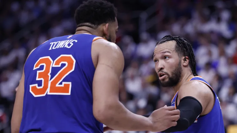 Jalen Brunson, Karl-Anthony Towns New York Knicks guard Jalen Brunson, center Karl-Anthony Towns