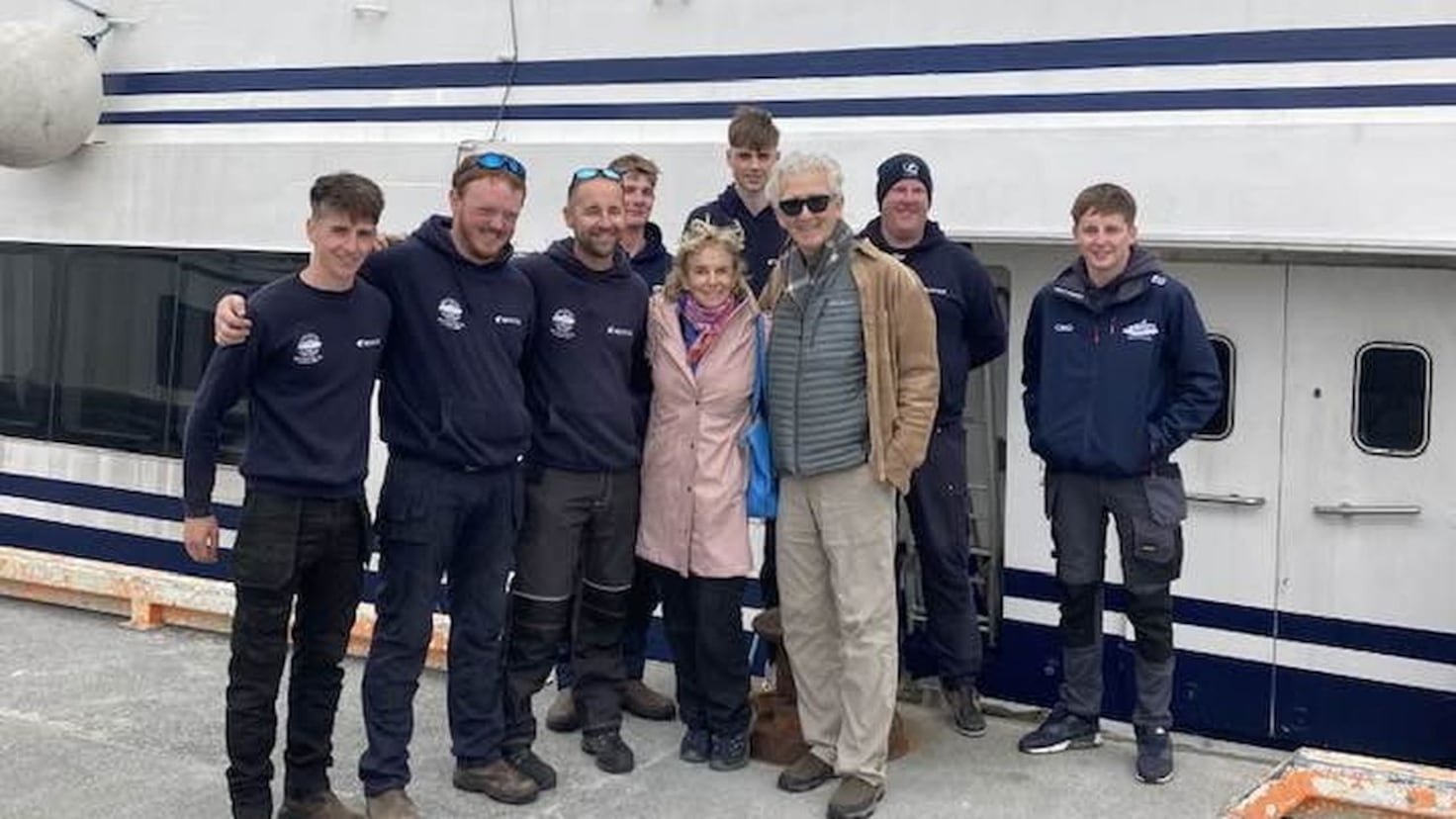 Gorgeous 1980s TV royalty couple spotted this week on a ferry bound for Ireland’s Aran Isles