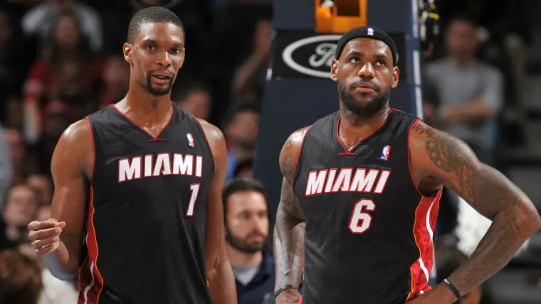 Chris Bosh y LeBron James