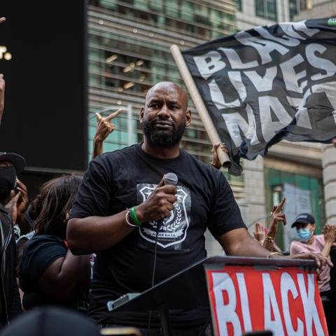 Black Lives Matter New York co-founder surrenders to police on Harlem felony assault charges
