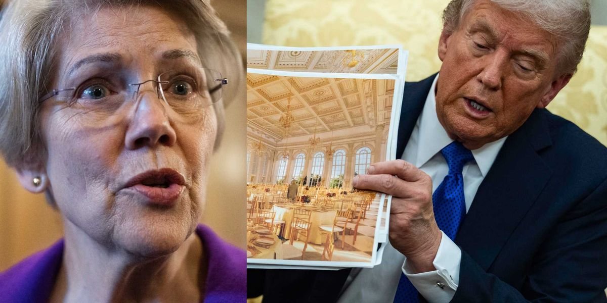 Liz Warren launches investigation into Trump’s White House ballroom — and the backlash is hilarious